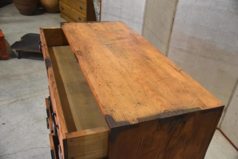 Antique Merchants Chest Width:900mm - Image 5