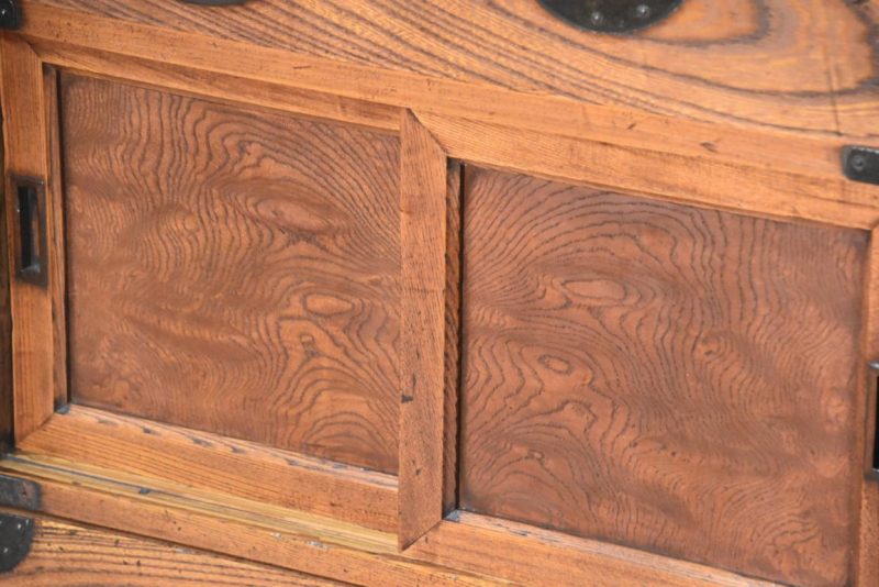 Antique Japanese Elm Merchant Chest Choba Dansu Width:760mm - Image 9