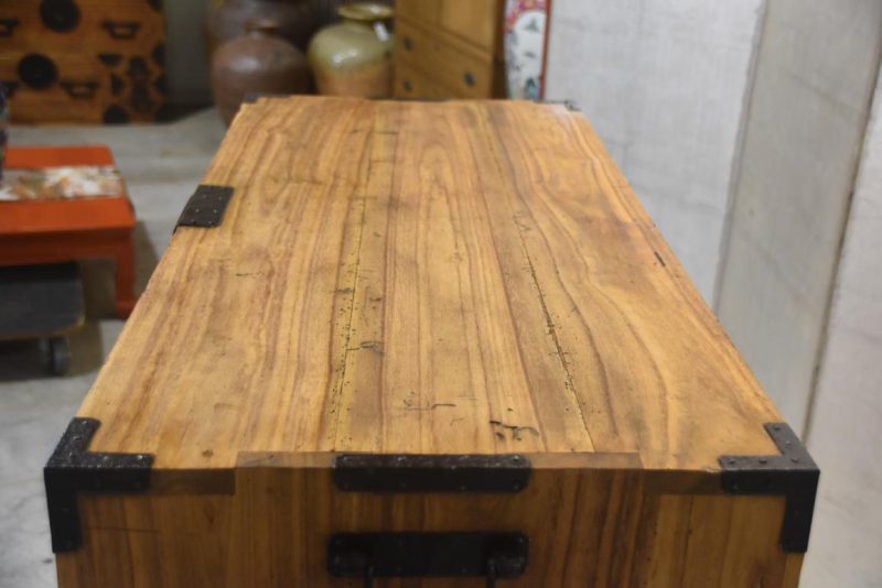 Antique 2 Section Clothing Chest  Width:970mm - Image 7