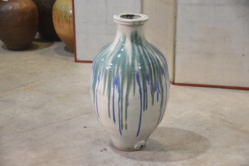 Shigaraki Drip Glaze Tsubo Urn Height:765mm