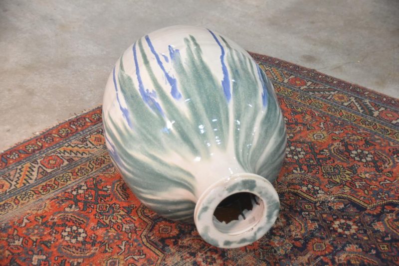 Shigaraki Drip Glaze Tsubo Urn Height:765mm - Image 5