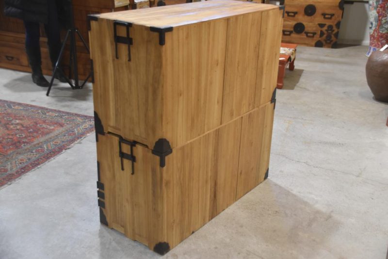 Antique 2 Section Clothing Chest Width:1020mm - Image 3