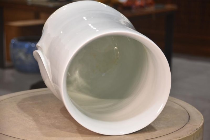 Japanese Seiji (Celadon) Vase Height:358mm - Image 3