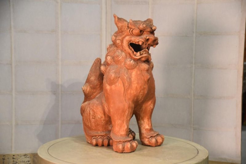 Okinawa Pottery Shishi Height:485mm