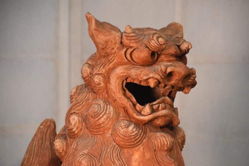 Okinawa Pottery Shishi Height:485mm - Image 2