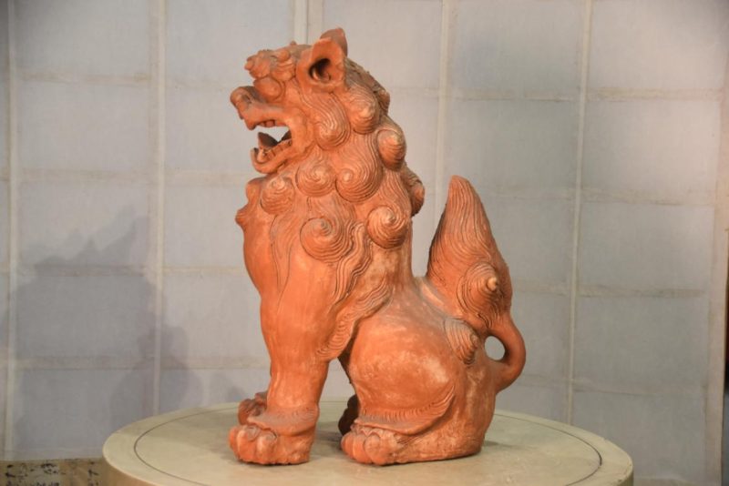 Okinawa Pottery Shishi Height:485mm - Image 5