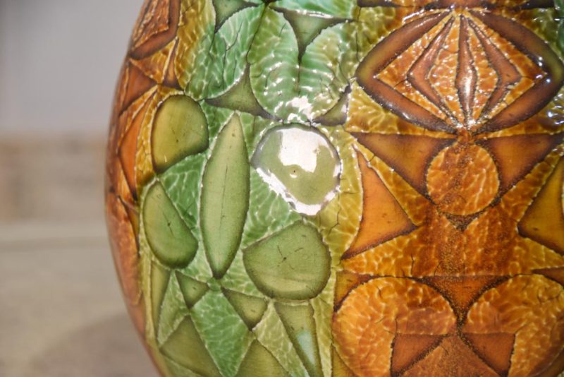 Pottery Vase by Shinkai Kanzan Height:355mm - Image 9
