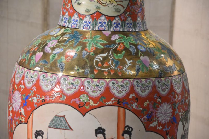 Japanese Imari Ceramic Vase Height:1540mm - Image 4