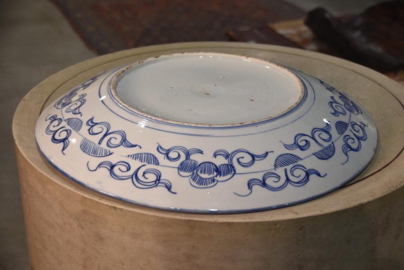 Japanese Blue and White Porcelain Plate Width:460mm - Image 4