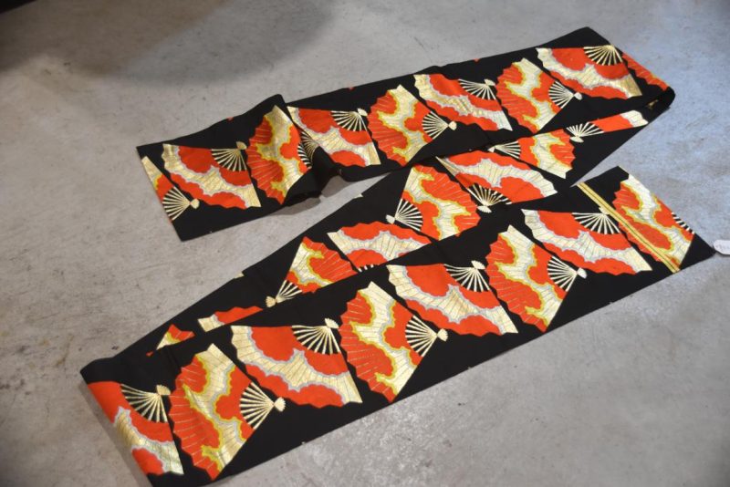 Fukuro Vintage Fan Obi Table Runner Length:4000mm - Image 7