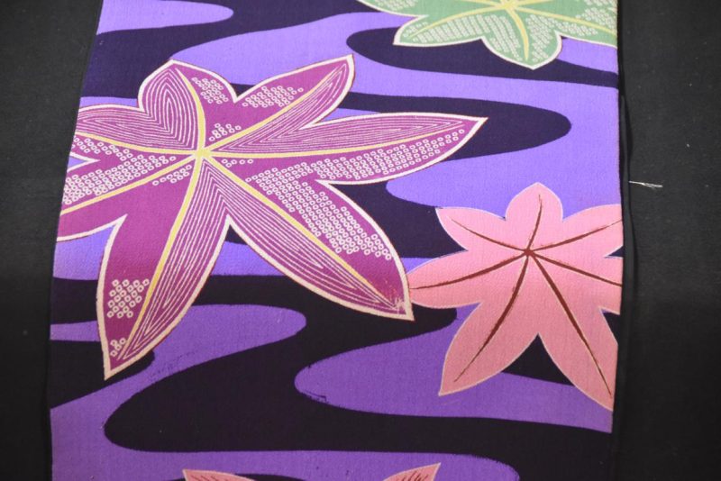Silk Crepe Vintage Obi Length:4000mm - Image 7