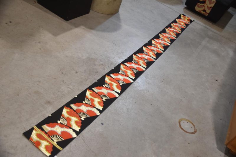 Fukuro Vintage Fan Obi Table Runner Length:4000mm - Image 6
