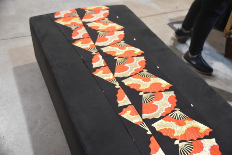 Fukuro Vintage Fan Obi Table Runner Length:4000mm - Image 5