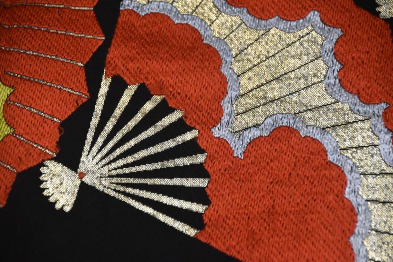 Fukuro Vintage Fan Obi Table Runner Length:4000mm - Image 4