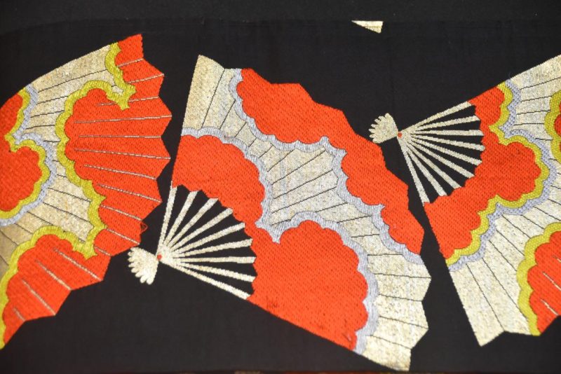 Fukuro Vintage Fan Obi Table Runner Length:4000mm - Image 3