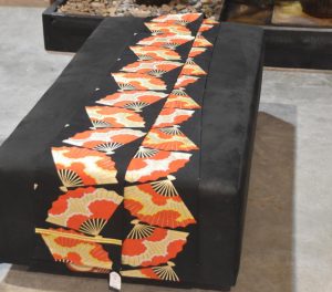 Fukuro Vintage Fan Obi Table Runner Length:4000mm