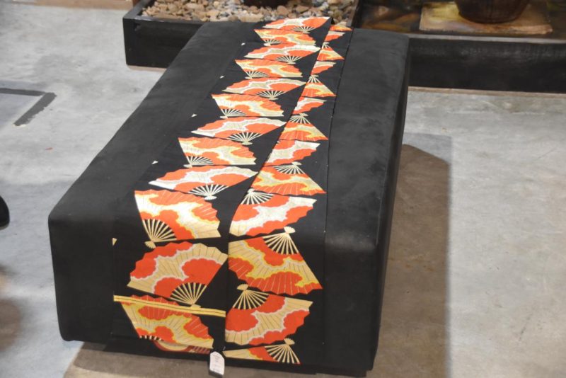Fukuro Vintage Fan Obi Table Runner Length:4000mm