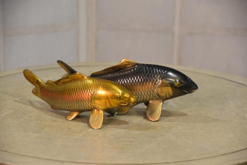A Pair of Bronze Koi Okimono Width:260mm - Image 9