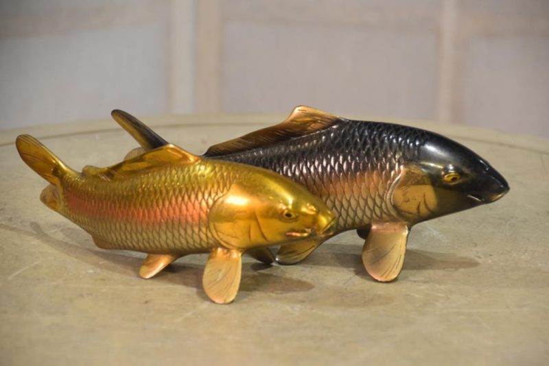 A Pair of Bronze Koi Okimono Width:260mm - Image 8