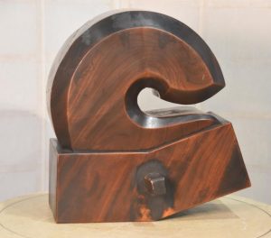 Japanese Wooden Hearth Hook Jizai Kagi Width:380mm