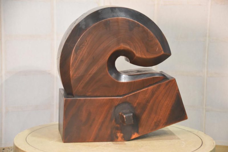 Japanese Wooden Hearth Hook Jizai Kagi Width:380mm