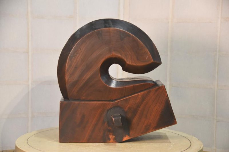 Japanese Wooden Hearth Hook Jizai Kagi Width:380mm - Image 3