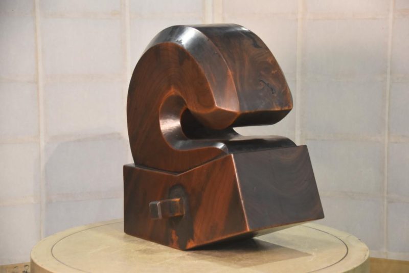 Japanese Wooden Hearth Hook Jizai Kagi Width:380mm - Image 2