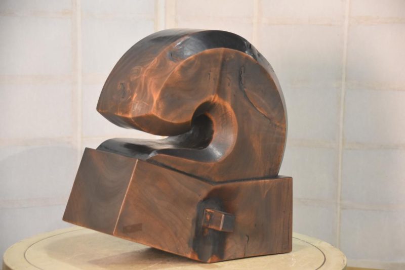 Japanese Wooden Hearth Hook Jizai Kagi Width:380mm - Image 5
