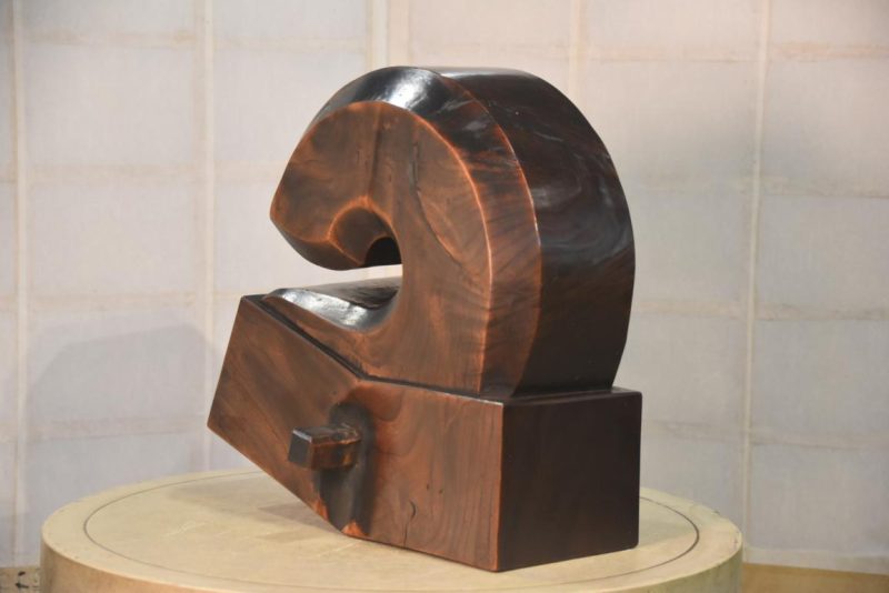 Japanese Wooden Hearth Hook Jizai Kagi Width:380mm - Image 4