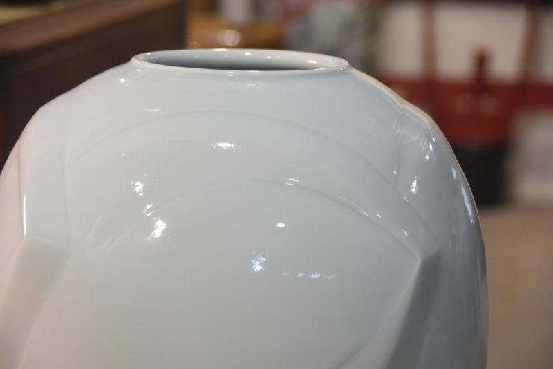 Japanese Seiji (Celadon) Vase Height:345mm - Image 6