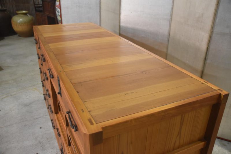 Antique Multi Drawer Japanese Sideboard Width:1875mm - Image 7