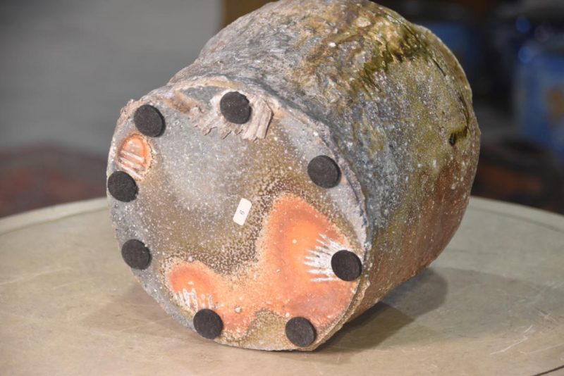 Shigaraki Wood Fired Tsubo Vase Width:220mm - Image 8