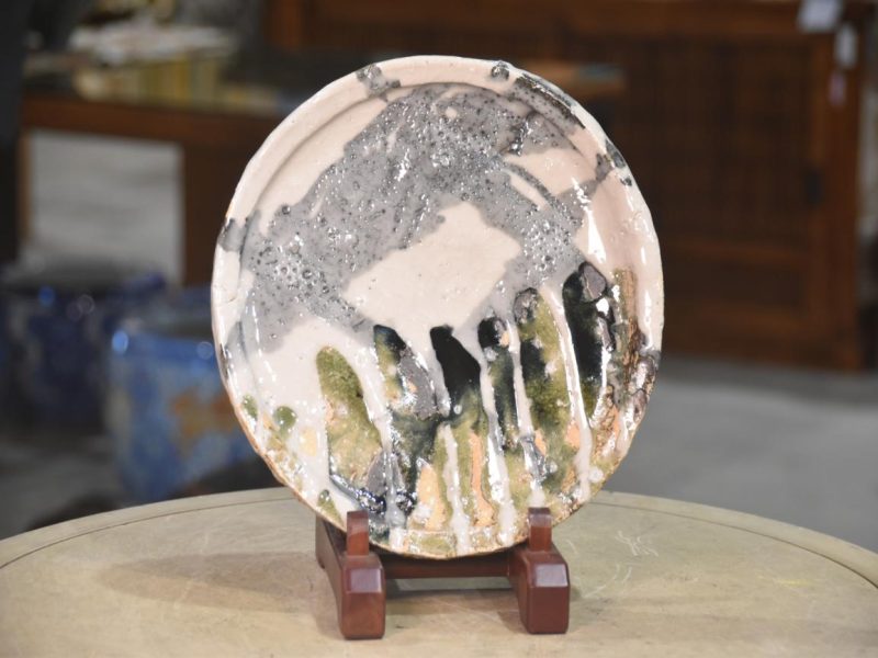 Shigaraki Pottery Plate by Takuma Murakoshi Width:260mm
