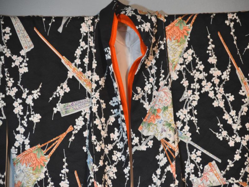 Japanese Kimono in an overall pattern with Cherry Blossoms - Image 3
