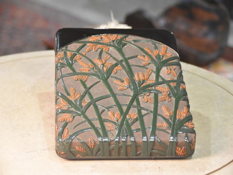 Japanese Lacquer Suzuri Bako Writing Box Width:250mm