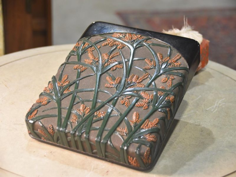 Japanese Lacquer Suzuri Bako Writing Box Width:250mm - Image 2