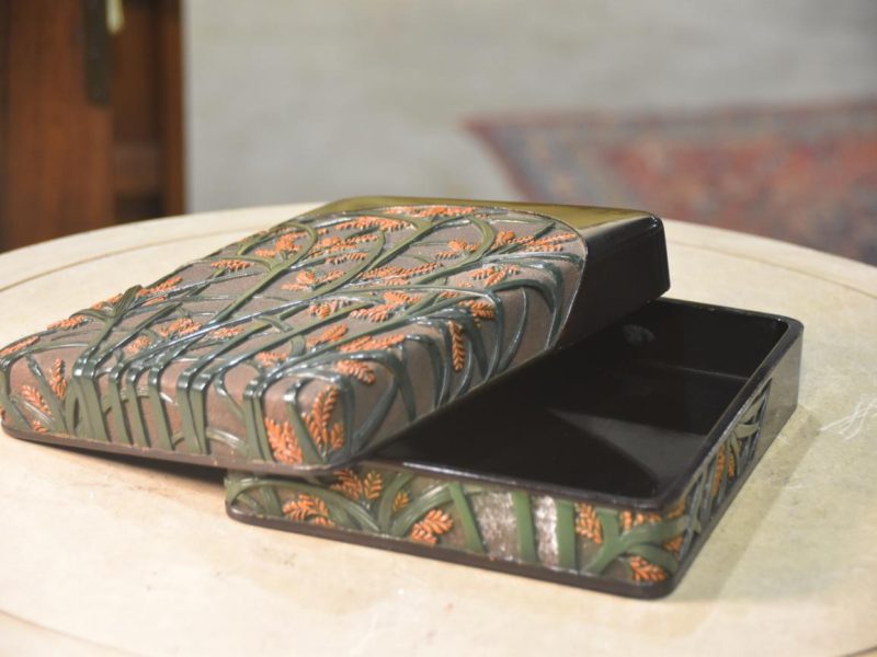 Japanese Lacquer Suzuri Bako Writing Box Width:250mm - Image 7