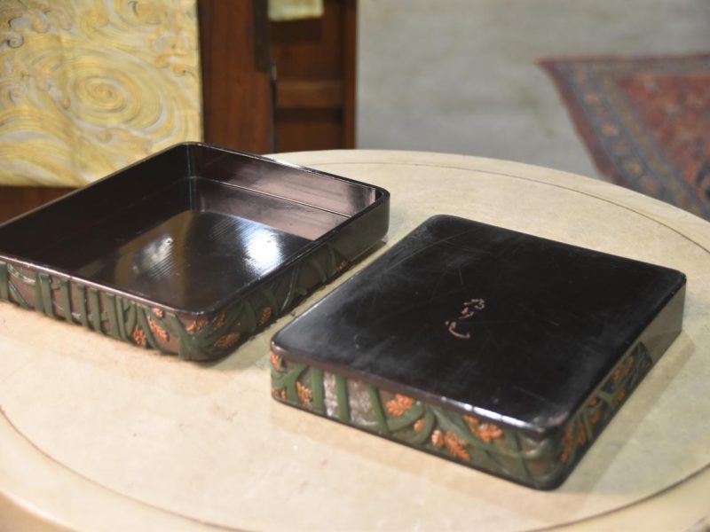 Japanese Lacquer Suzuri Bako Writing Box Width:250mm - Image 6