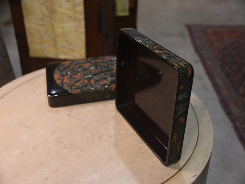 Japanese Lacquer Suzuri Bako Writing Box Width:250mm - Image 4