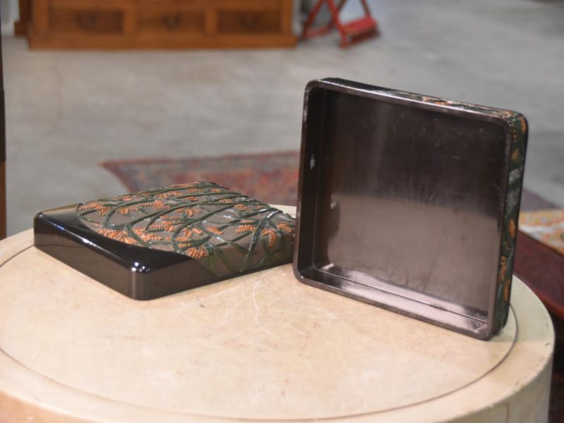 Japanese Lacquer Suzuri Bako Writing Box Width:250mm - Image 3
