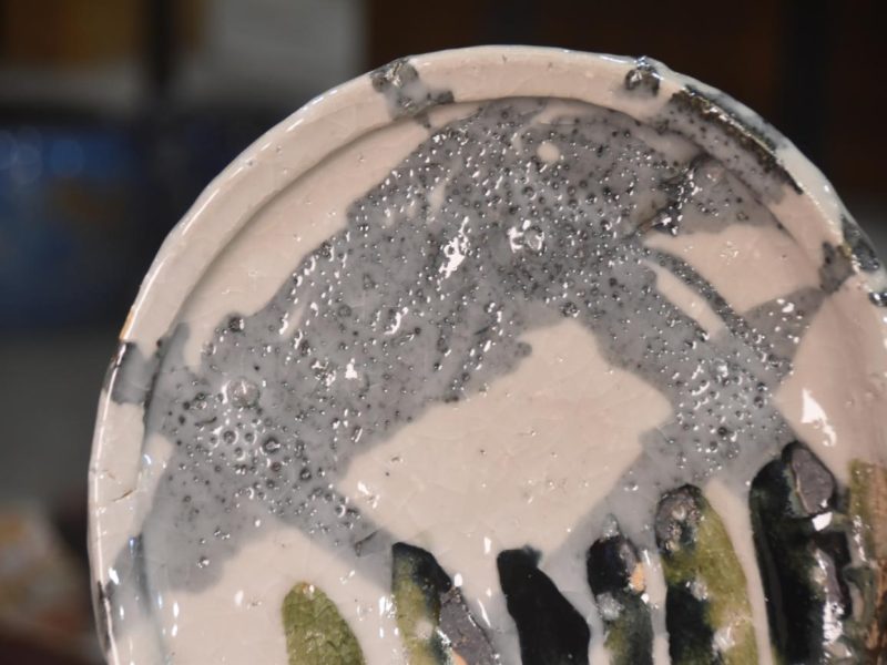 Shigaraki Pottery Plate by Takuma Murakoshi Width:260mm - Image 7