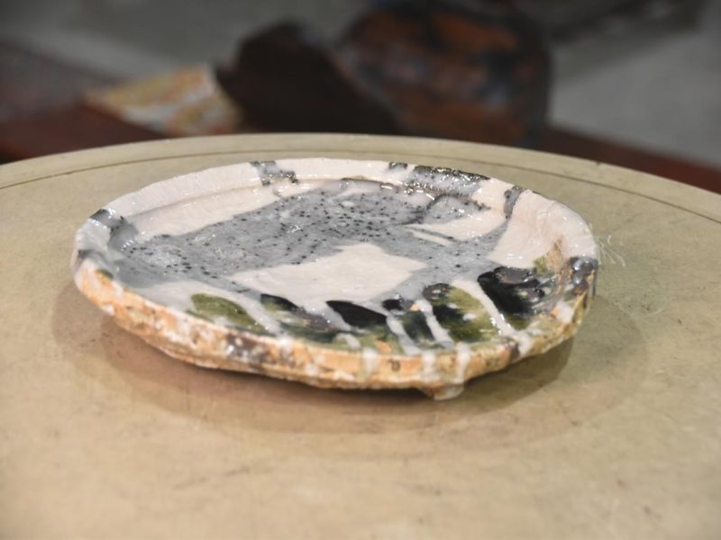 Shigaraki Pottery Plate by Takuma Murakoshi Width:260mm - Image 5