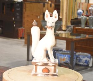 Fushimi Ningyo Kitsune (Shrine Fox) Height:450mm