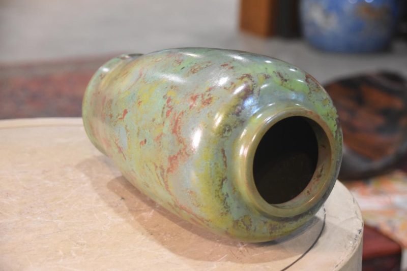 Japanese Seido Bronze Vase Height:300mm - Image 5