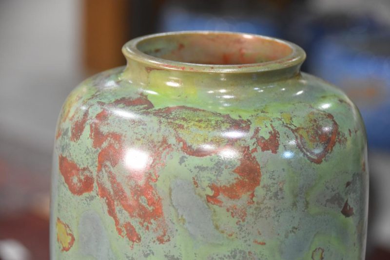 Japanese Seido Bronze Vase Height:300mm - Image 2