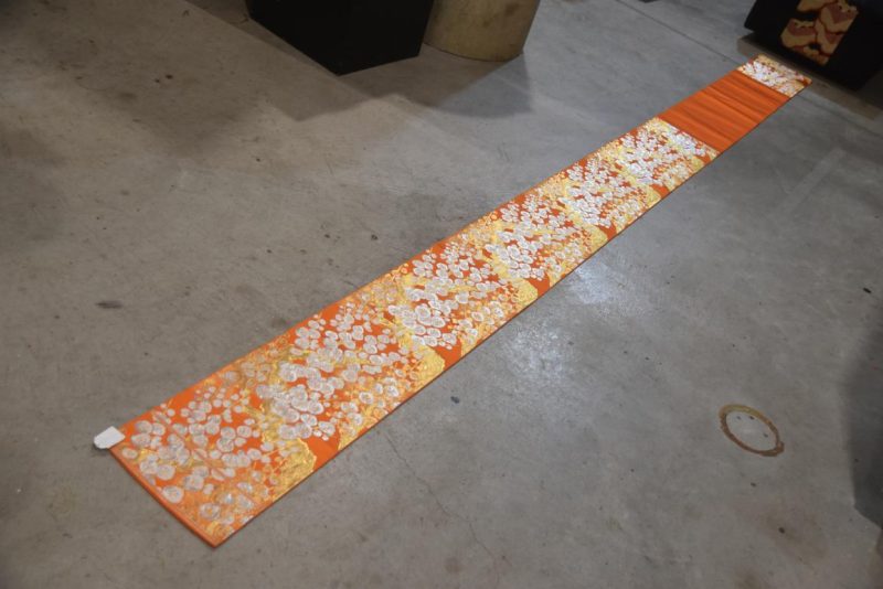 Fukuro Vintage Obi Table Runner with Cherry Blossoms Length:4000mm - Image 7