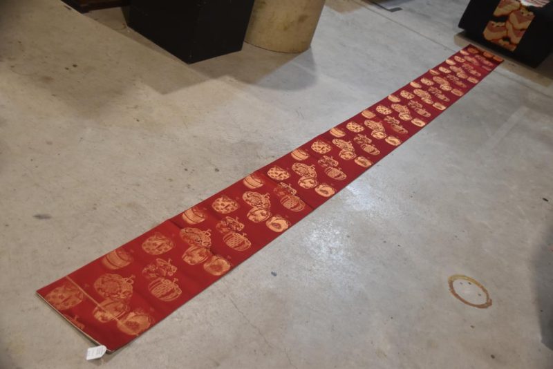 Vintage Tea Ceremony Obi decorated with Tea Caddies (Natsume) Length:4000mm - Image 3