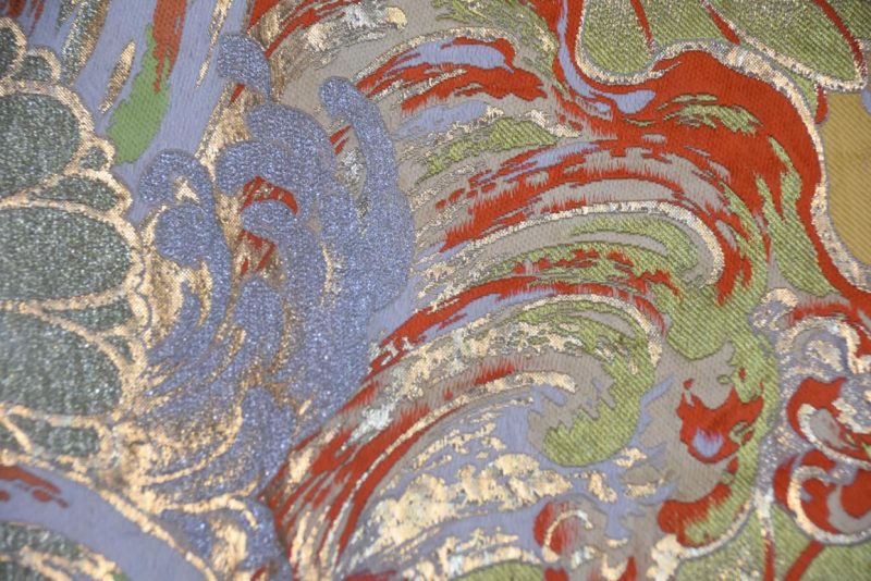 Vintage Maru Obi Sash Table Runner with Wave Design Length:4000mm - Image 8