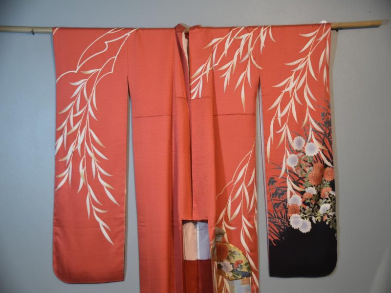 Japanese Silk Furisode Kimono - Image 3