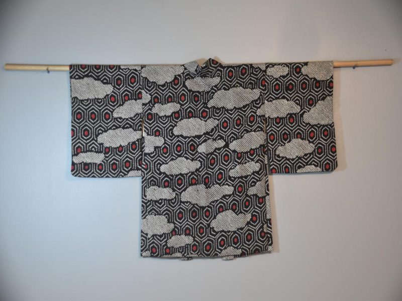Japanese Vintage Silk Shibori Haori Jacket